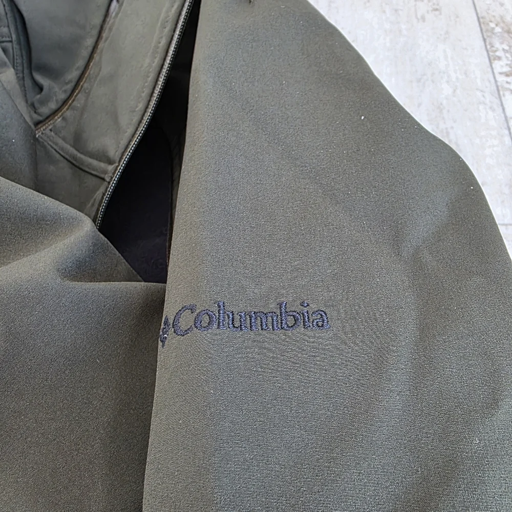 Womans Columbia olive green size large Belle de tour trench coat jacket omnishei - Picture 5 of 6